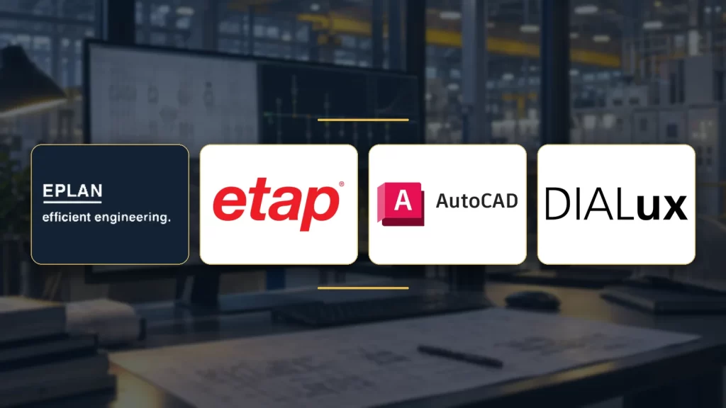 کاربرد EPLAN، ETAP، AutoCAD و DIALux در طراحی مهندسی برق کاربرد EPLAN، ETAP، AutoCAD و DIALux در طراحی مهندسی برق